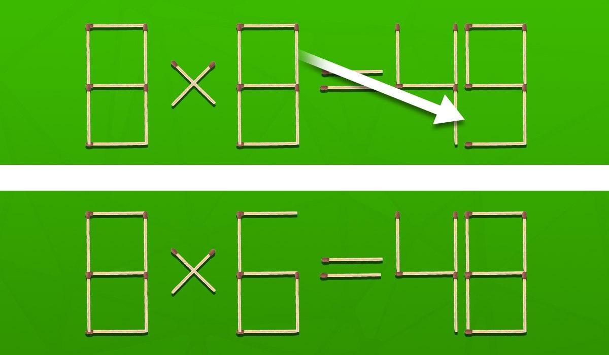 Sfida cerebrale: devi spostare una partita per correggere un errore