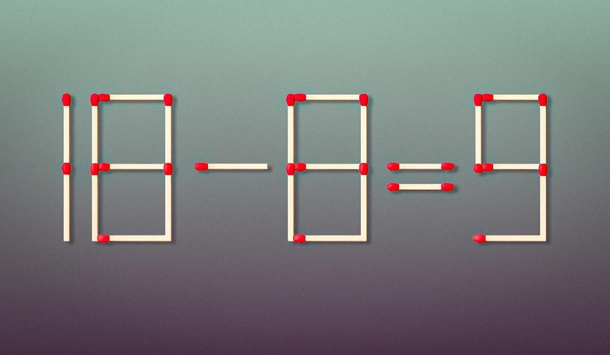 Una sfida per veri geni: dovete trascinare un solo fiammifero.