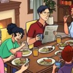 C'è un bug nascosto nell'immagine di una cena di famiglia: